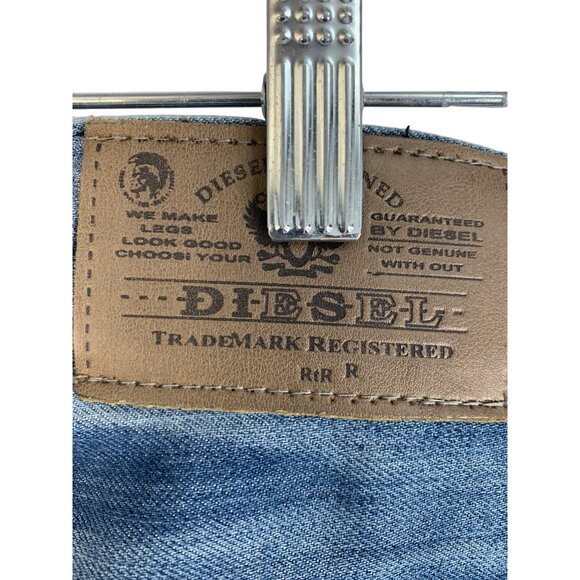 Diesel Mens Blue Denim Jeans Size 38 x 30 Button Fly Sky Brand Tag 100 Cotton - Picture 3 of 11